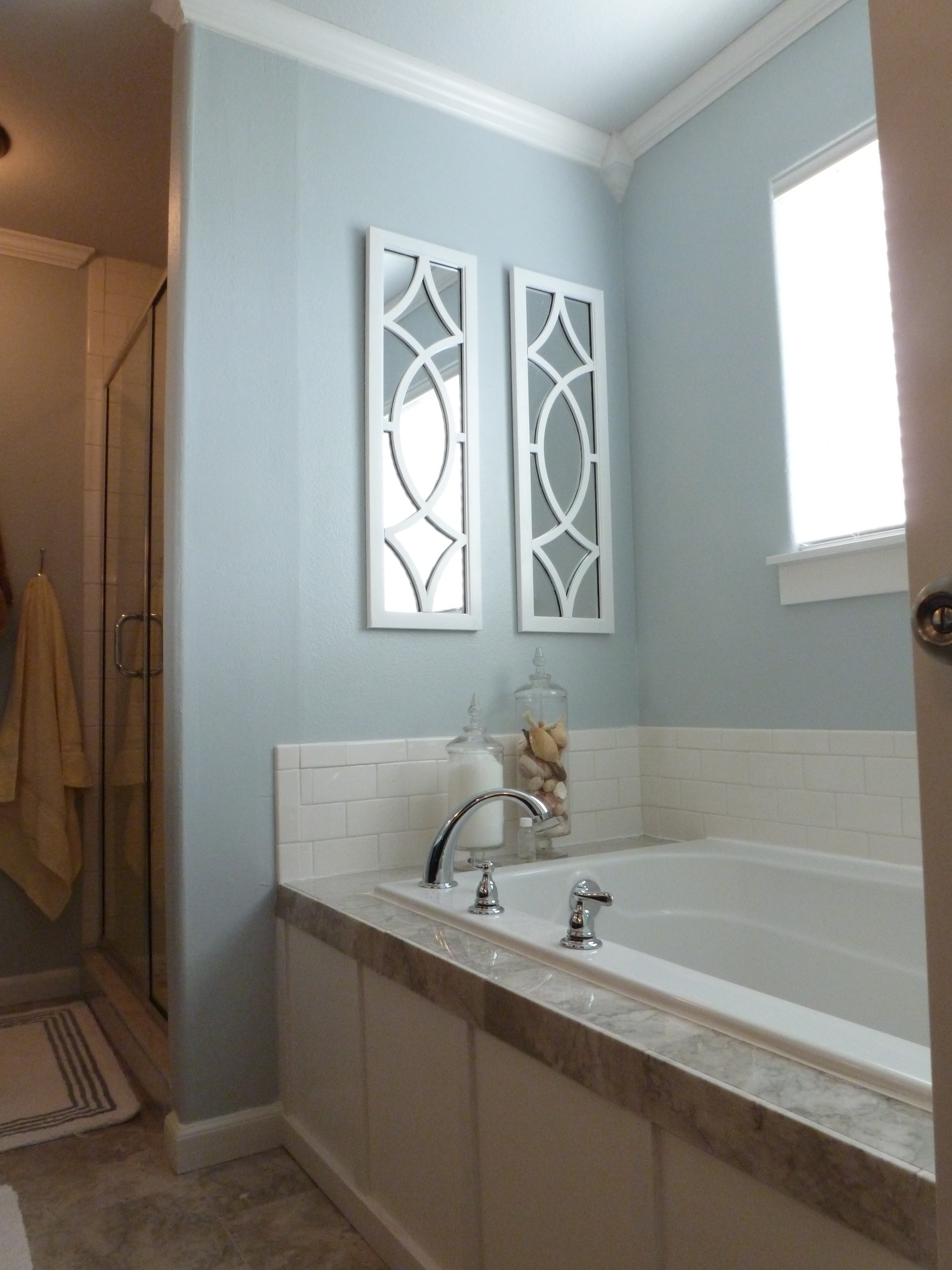 Black and Blue (and BEAUTIFUL!) Bathroom Remodel